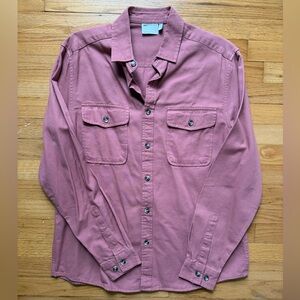 ASOS Men's Casual Button Down Shirt in Dusty Rose